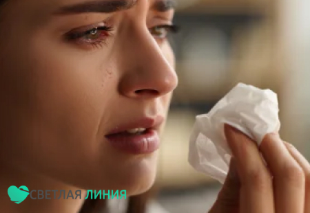 У женщины аллергия